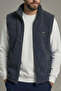 Men's Vest with Sherpa Plush Lining, Full Zipper Pockets, Lamb Outdoor Vest