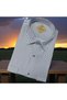 Classic Wide Cut Striped Double Pocket Long Sleeve Men's Sports Shirt - 3