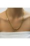 316L Anti-Tarnish Steel Gold Color Barley Chain Women's Necklace
