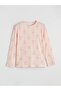 Pink Bow Printed Girls' Pajama Set (S6) - 2