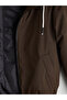 Xside Brown Standard Fit Hooded Men's Coat - 8