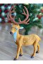 Christmas Special Realistic Deer-Looking Furry Deer Decoration Ornament Santa Claus Reindeer