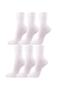 Unisex Classic Cotton Socks 6 Pack White