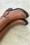 Women's Tan Genuine Leather Boots - 6
