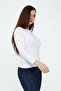 White Crew Neck Blouse - 7