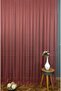 Claret Red Gray Tulle Curtain - 350x250cm, Sparse Pleat, 1/2