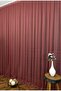 Claret Red Gray Tulle Curtain - 350x250cm, Sparse Pleat, 1/2 - 2
