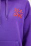 Purple Back Print Detailed Oversize/Wide Fit Thick Fleece Inside Knitted Sweatshirt TWOAW22SW0687 - 5