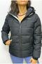 Women's Black Color Thick Puffer Jacket Hooded Sn31 Apresk Coat - 2