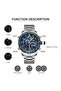 Naviforce Steel Tachymeter Model Digital & Analog Watch - 6