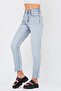 Pocket Embroidery Detailed Frayed Mom Trousers - 4