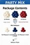 100-Piece Balloon Chain Set – Red Midnight Blue Cream Balloon |   Boy's Birthday, Baby Shower - 2