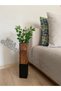 Black Walnut Wooden Vase Flower Holder Bohemian Home Office Decor Home Gift Flower Pot 50 cm (Flower Not Included) - 5