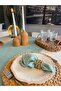 İnci 6-Pack Velvet Textured Seamless Mint Green Napkins