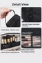 Triangle Multi-Compartment Large Capacity Fabric Travel Type Makeup Organizer Makeup Bag Pencil Case - 7