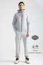 Gray Elite Class Men's Tracksuit Set Seasonal Hooded Cuffed Comfortable Fit