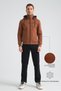 Brown Premium Winter Men's Tracksuit Set Regular Hooded