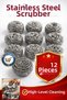 12 Pieces of Standard Dishwashing Wire Scrubbing Wire Economical and Practical Toptel Scrubbing Wire