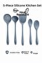 5-Piece Set of Hard-End Heat-Resistant Spatula-Colander-Pot Spoon-Dipper-Deep Spoon