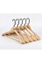5-Piece Luxury Wooden Hanger Set with Silver American Hooks Thick Shoulder Coat Suit Shirt and Pants Hanger - 2