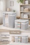 Set of 2 – Windowed Clothing Storage Organizer Bag & Multi-Purpose Windowed Sweater Storage Bag