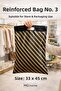 No-3 💎 1 Package Store Bag Striped Black Bag 💎 50 Pieces 1 Pack Reinforced Bags 💎 Size 33X45