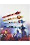 Super Heroes 0.7 Tip Versatil Pen Set Batman Spiderman Iron Captain America Themed 4Pcs