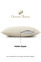 Linen Textured Cream Color Throw Pillow Cover - 4