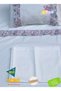 100% Organic Cotton Baby Duvet Cover Set - Special Design Vintage Lace and Ruffle Floral Pattern - 5