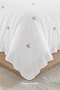 Esen Duvet Cover Set Embroidered 100% Cotton Heart Patterned Cream Double - 5