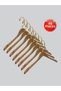 Wooden (Gold Hook Lama) Shirt, Blouse, Dress Hanger Walnut Color 48 Pieces