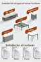 8 Pcs Baby Kids Elderly Corner Guard Glass Table Marble Clear Edge Protector for Coffee Table Furniture - 2