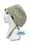Hijab Size 3-Pack Yellow White Crispy Ivy Roses Yellow Blue Navy Blue Crispy Surgical Cap - 4