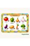 Wooden Turkish Animals, Vehicles-2, Vegetables, Professions Educational and Instructional 4-Piece Puzzle Set - 4
