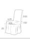 6 Wrapped Chair CoversLycra Skirted Elastic Washable Chair Cover - 3