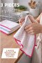 (3 Pieces) 40X60 Professional Microfiber Dish Drying and Rinsing Cloth - Cleaning Cloth