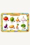 Wooden Vegetables Turkish Educational and Learning Puzzle