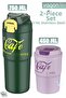 2-piece steel thermos-coffee cup set 750ml dual use thermos//450ml mug coffee cup