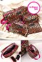 Leopard Patterned Makeup Bag Set of 4 Suitcase Organizer