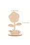 Wooden Flowers Painting Set – 20 Pieces Laser Cut 10X6 cm |   Creative Painting Activity for Children - 2