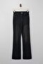 Trendyolmilla Wardrope Essentials Siyah DÖKÜMLÜ Yüksek Bel Orta Esnek Flare Jeans TWOSS26JE00106 - 9