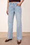 Trendyolmilla Wardrope Essentials Mavi Düşük Bel 100% Pamuk Wide Leg Geniş Paça Jeans TWOSS26JE00131