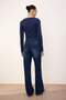 Trendyolmilla Wardrope Essentials Koyu Mavi DÖKÜMLÜ Yüksek Bel Wide Leg Jeans TWOSS26JE00128 - 8