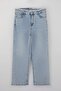 Açık Mavi Yüksek Bel Geniş Paça Comfort/Orta Esnek Wide Leg Büyük Beden Jeans TBBSS26CJ00003 - 4