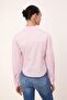 Trendyolmilla Wardrobe Essentials – Pembe Cep Detaylı Vücuda Oturan Dokuma Gömlek | TWOSS26GO00019 - 6