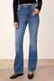 Trendyolmilla Wardrope Essentials Mavi DÖKÜMLÜ Yüksek Bel Orta Esnek Flare Jeans TWOSS26JE00106 - 7