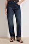 Mavi Paça Katlamalı Yüksek Bel %100 Pamuk Straight Jeans TWOSS26JE00009 - 3