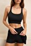 Siyah Bralette Süper Yüksek Bel Bikini Takımı TBESS26BT00006 - 3