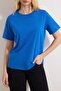 Saks %100 Pamuk Basic Bisiklet Yaka Örme T-Shirt TWOSS23TS00000 - 3