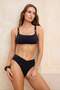 Siyah V Kesim Normal Bel Regular Bikini Altı TBESS26BA00004 - 2